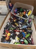 Collection of die cast cars and more.