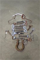 Assorted Draw Pins, Hay Hooks & Clevis