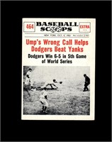 1961 Nu-Card Scoops #464 Dodgers Beat Yanks NRMT+