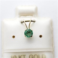 $60 10K  Emerald(0.25ct) Pendant