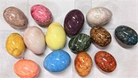 Mixed Lot of Marble / Stone Eggs