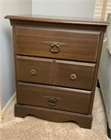 Side Table with 3 Drawers