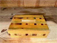 Hand Crafted Lidded Wooden Box