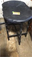 Black wooden table