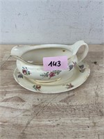 Priscilla Pattern Gravy Bowl