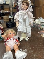 Vintage Baby Face Doll and Bisque doll