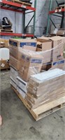 Pallet with Sopping bags Uline supplys