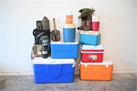 Ice chests, Coolers, Camping Supplies