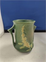 Roseville double handle pottery cup.