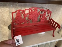 Kids Cast Iron Christmas Bench Only