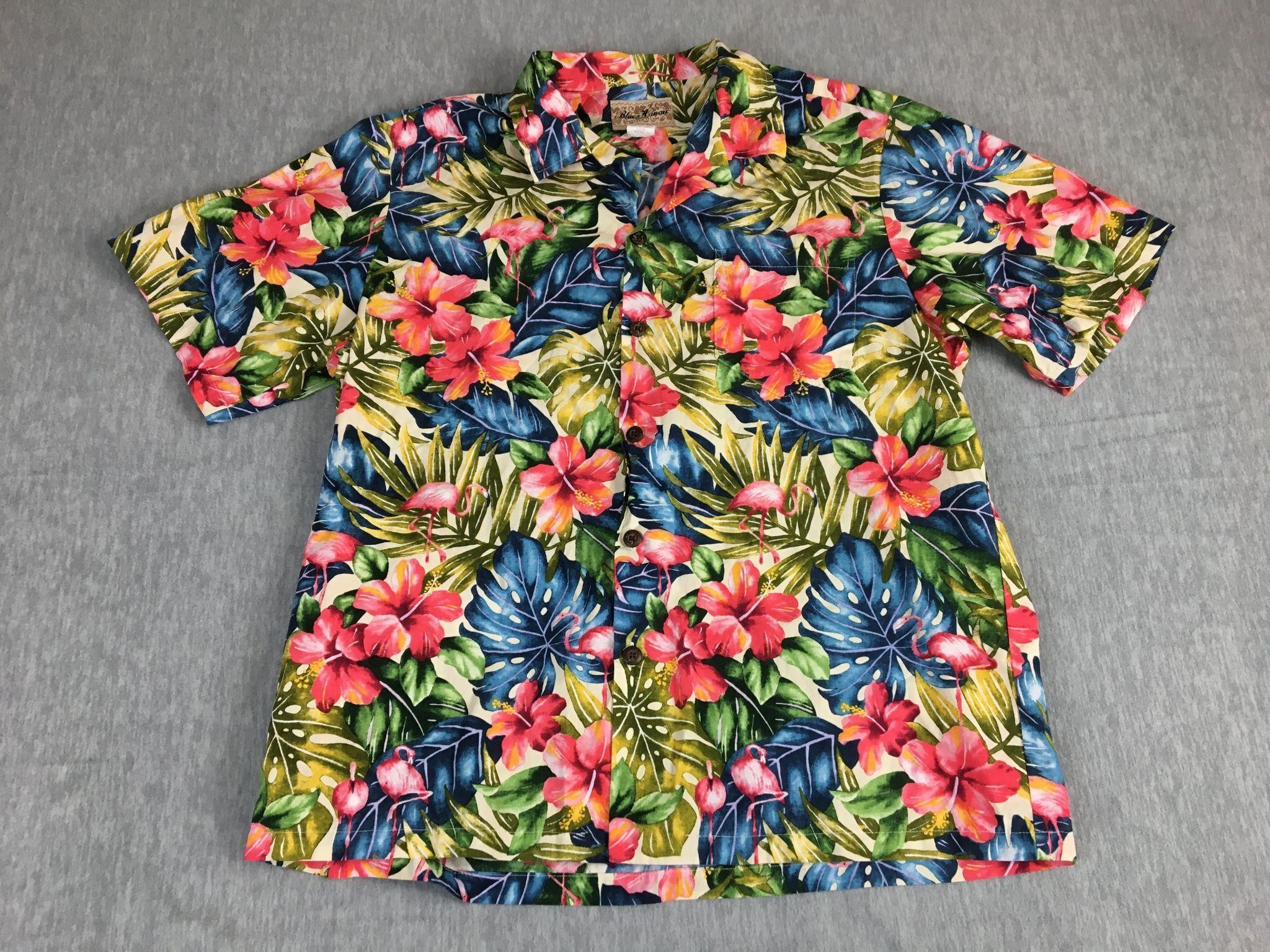 Blue Hawaii Shirt Mens L