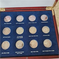 12 Tribute Silver Replica Coin Set "Not Real Silve