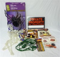 Lot of Halloween Decorations, Make-up & More