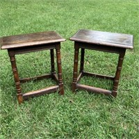 Pair of Small Antique Tables