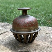 Antique Indian Elephant Bell 3" Tall