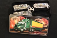 Trucking For America Pocket Knife Set