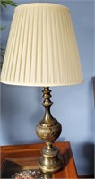 Table Lamp, decorative brass base