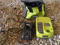 2- Ryobi Chargers & Bag