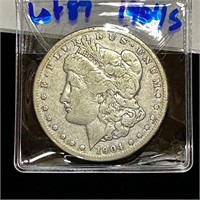 1904 - S Morgan Silver $ Coin