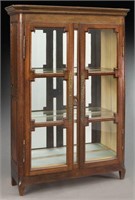 French oak vitrine (converted armoire)