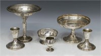 (6) SCRAP & WEIGHTED STERLING SILVER TABLE ITEMS
