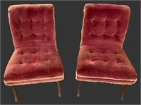 2 Victorian Upholstered Chairs