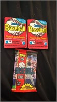 1988 Donruss Unopened Baseball Wax Pack 3 lot