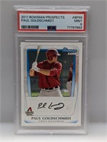 2011 Bowman Prosp 1st Card Paul Goldschmidt PSA 9