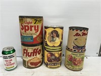 Collectable tin cans