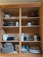 Kitchen Cabinet Dishes Lot