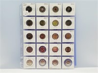 Canadian 25 cent Colored & Uncolored Coins
