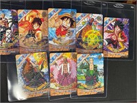 ONE PIECE HOLO CARDS IN CASE