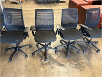 Steelcase Think Black Mesh Back Task Chairs