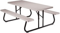 LIFETIME 22119 Folding Picnic Table  6 Ft