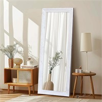 Full Length Mirror 65x24 Solid Wood Frame.