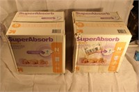 2x Super Absorb Newborn Diapers