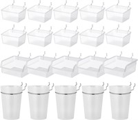 Merkaunis 20 PCS Pegboard Cups, Organizer Set