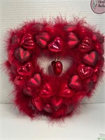 12-Inch Red Feather and Plastic Heart