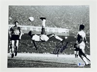 Pele Autographed Soccer Photograph