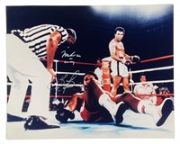 Muhammad Ali vs George Foreman Double Signed Photo