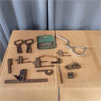 M3 15+pc Clamps Pipe wrench comb. square Micromete