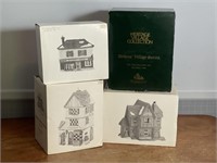 Four Dept. 56 Dickens Village Christmas Houses