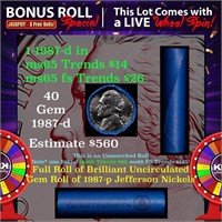 1-5 FREE BU Nickel rolls with win of this 1987-d S