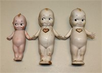 (3) Rose O'Neil Composition and Bisque Kewpies
