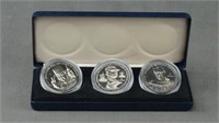 1990 Niue Defenders of Freedom 3pc. Coin Set