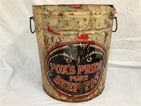 Vintage Fox’s Pride pure Beef Fat can Baltimore