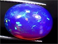 5.37 ct Natural Ethiopian Blue Purple Fire Opal