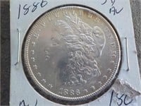 1886 Silver Dollar AU