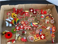 Swiss Commemorative Pins and Clips