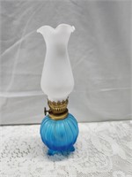 Mini Oil Lamp Blue Bottom